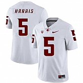 Washington State Cougars 5 Travell Harris White College Football Jersey Dzhi,baseball caps,new era cap wholesale,wholesale hats
